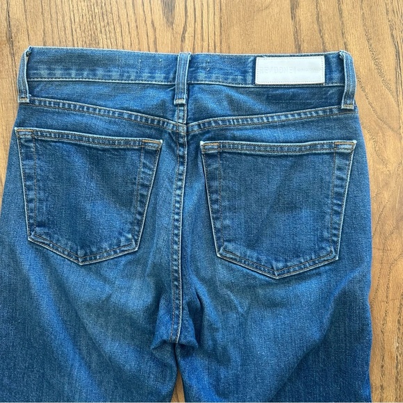Re/Done Originals Mid Rise Straight Leg Jeans Medium Wash Size 27 Made in USA - Picture 11 of 13